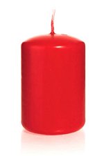 Small Pillar Candles - Red<br>Stumpenkerzen - 4